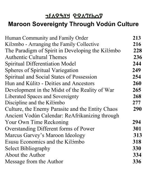 The Kilɔmbo Paradigm: Maroon Sovereignty Through Vodún Culture © 2017-2024